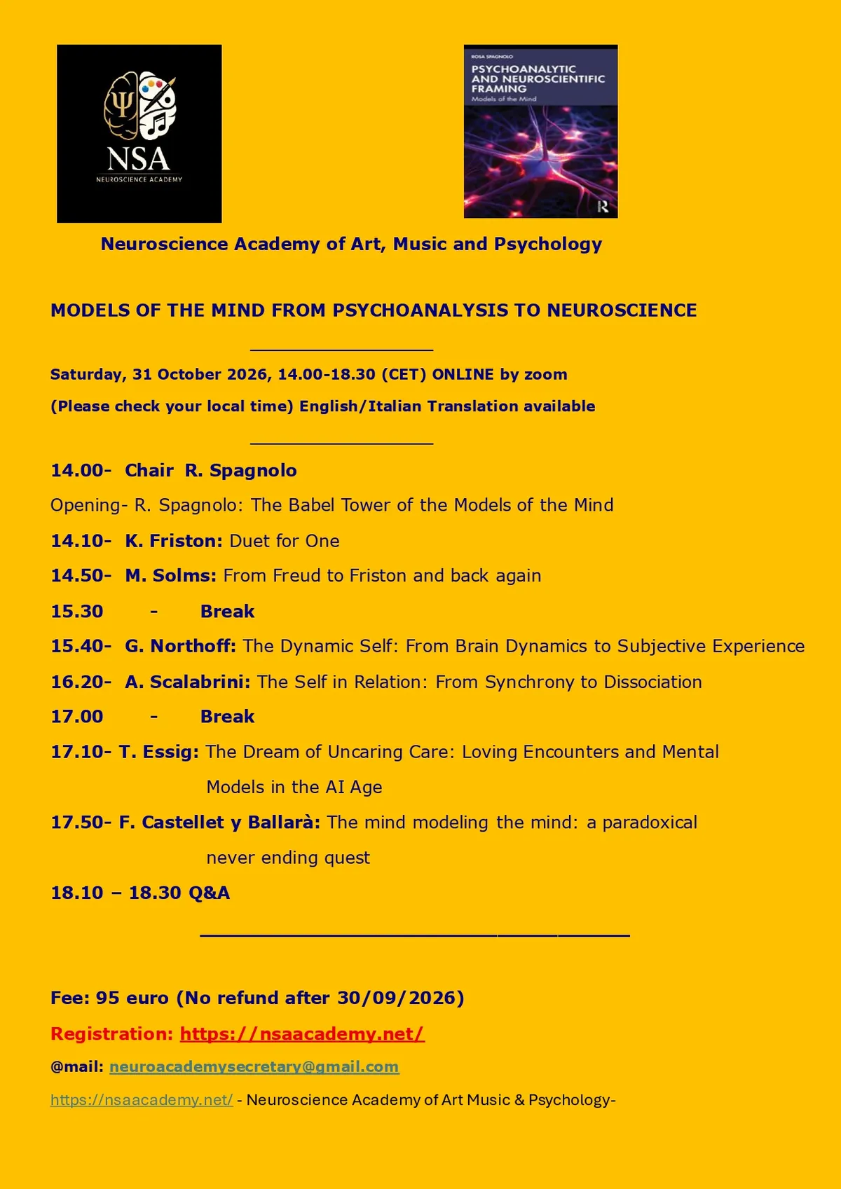 MODELS OF THE MIND FROM PSYCHOANALYSIS TO NEUROSCIENCE